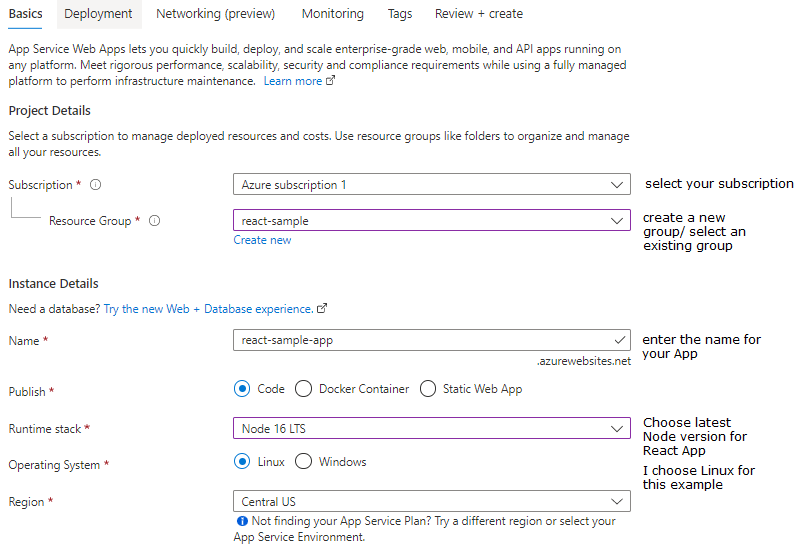 How To Deploy A React App on Microsoft Azure – TecForFun
