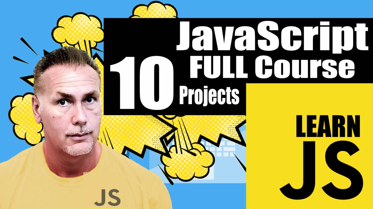 Practice JavaScript by building 10+ real projects