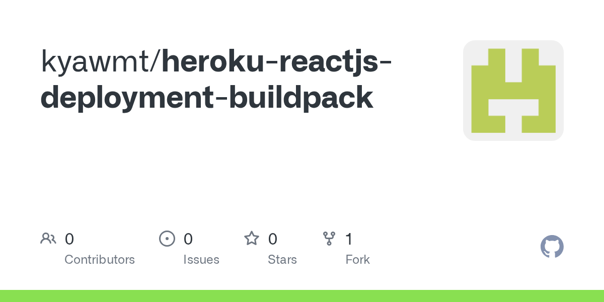 GitHub - kyawmt/heroku-reactjs-deployment-buildpack