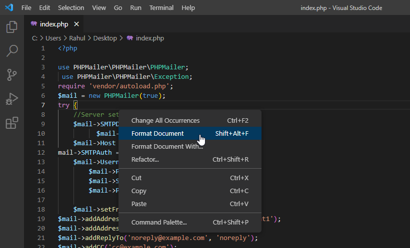 How to format source code in Visual Studio Code (VSCode) – TecAdmin