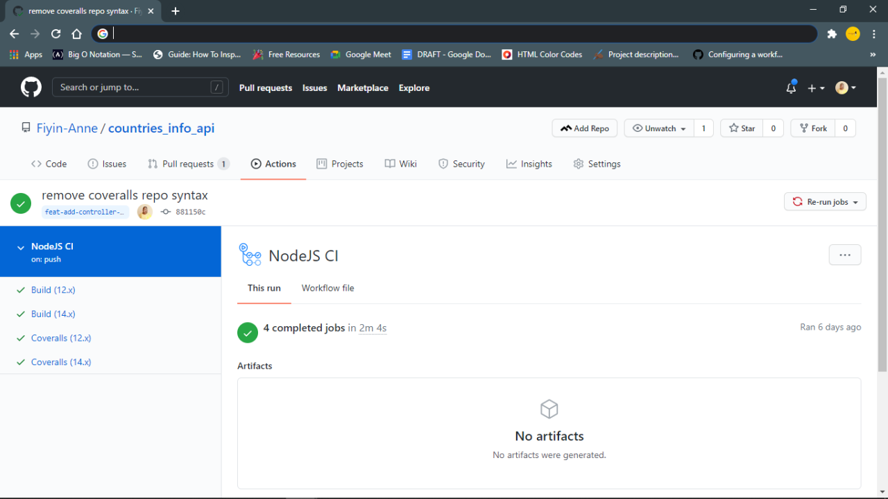 Creating A Continuous Integration Test Workflow Using GitHub Actions ... Creating A Continuous Integration Test Workflow Using GitHub Actions ...
