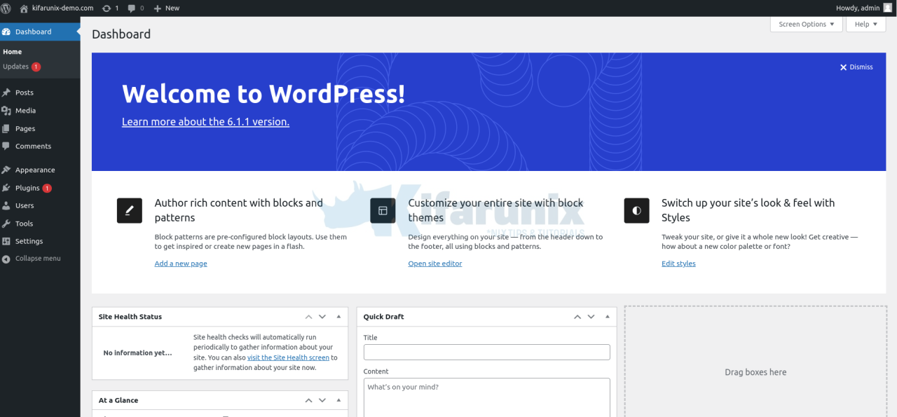 How to Deploy WordPress as a Docker Container - kifarunix.com How to Deploy WordPress as a Docker Container - kifarunix.com